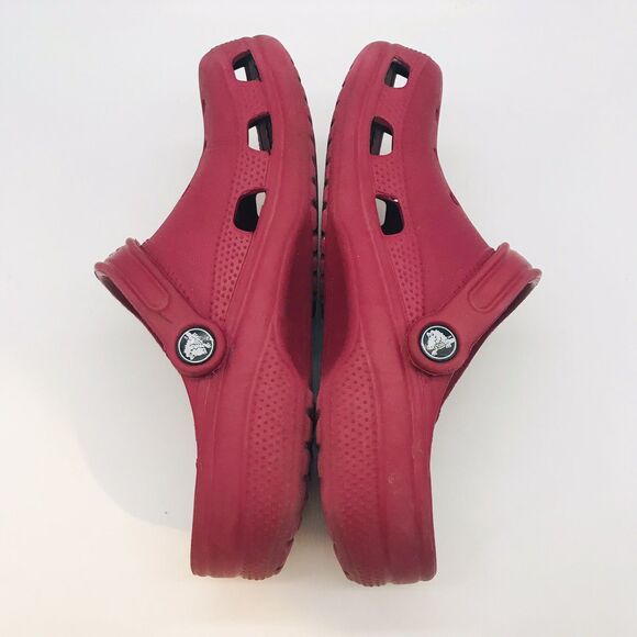 Crocs Classic Red Clogs Men's 5 - Women's 7  Comfort Shoe Slip On Water Sandals - Picture 8 of 11
